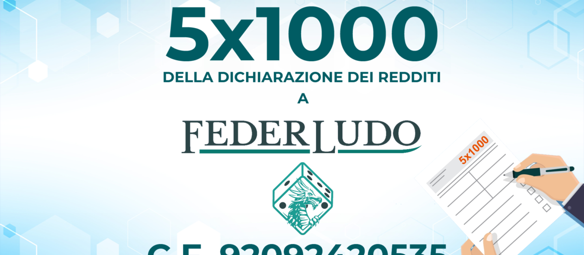 5X1000 2024: Scegli Federludo