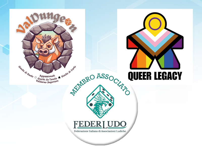 La rete di Federludo si arricchisce di altre due associazioni ludiche Valdungeon APS e Queer Legacy ODV.