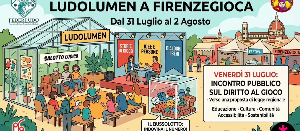 LudoLumen: Il Nuovo Salotto Ludico Firmato Federludo a FirenzeGioca